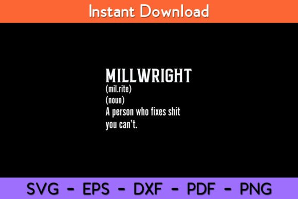 Millwright Gift for Men Funny Definition Review