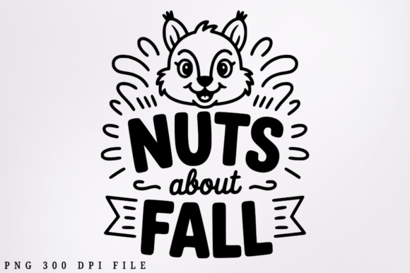 Nuts About Fall SVG Cut File Design