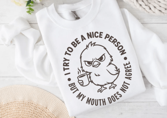 Sassy Duck SVG for Embroidery? Let’s Test the Grumpy Vibes