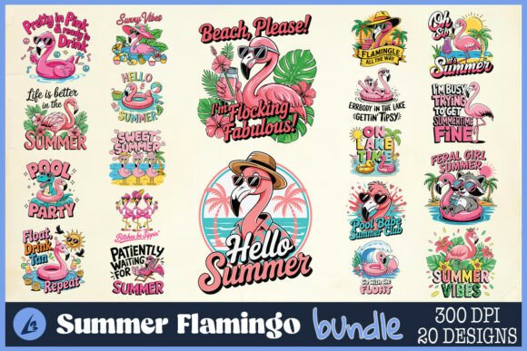 Summer Flamingo SVG Bundle Review: A Designer’s Take on Real-World Use